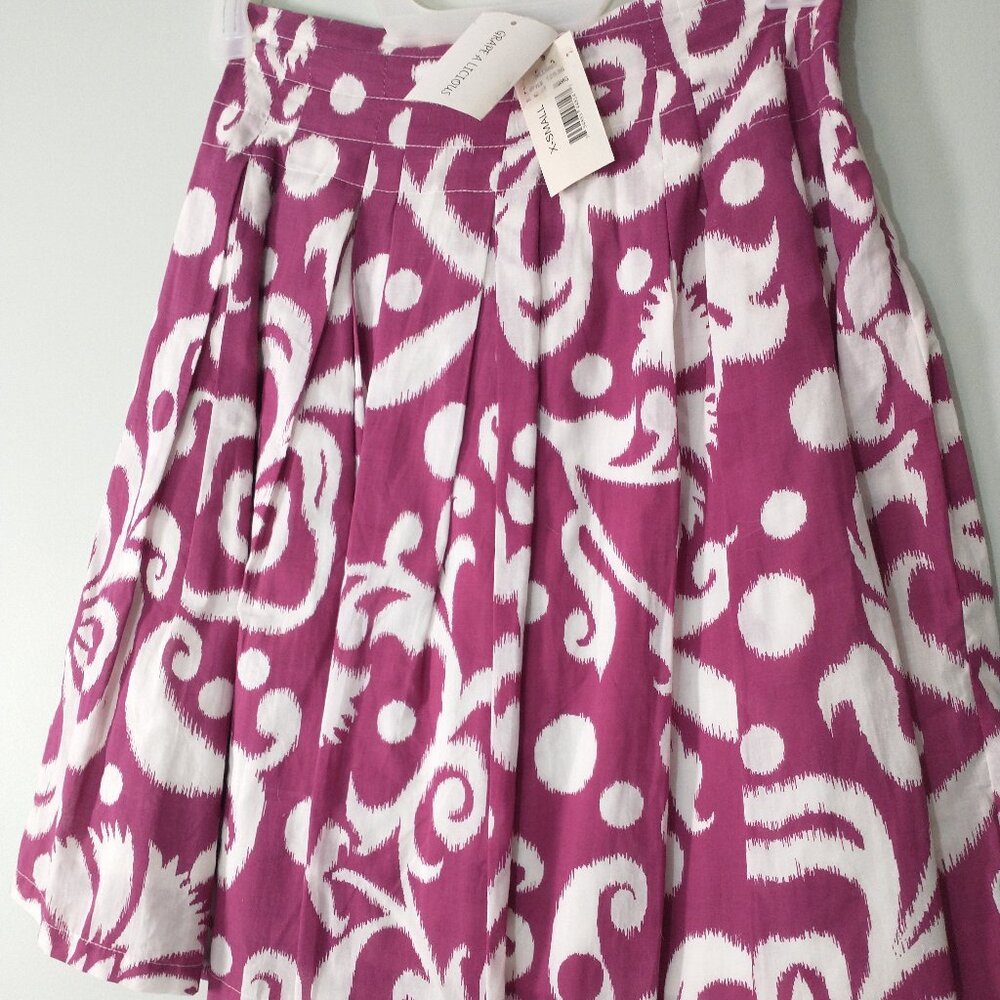 NWT Necessary Objects Ikat Print Skirt Size XS